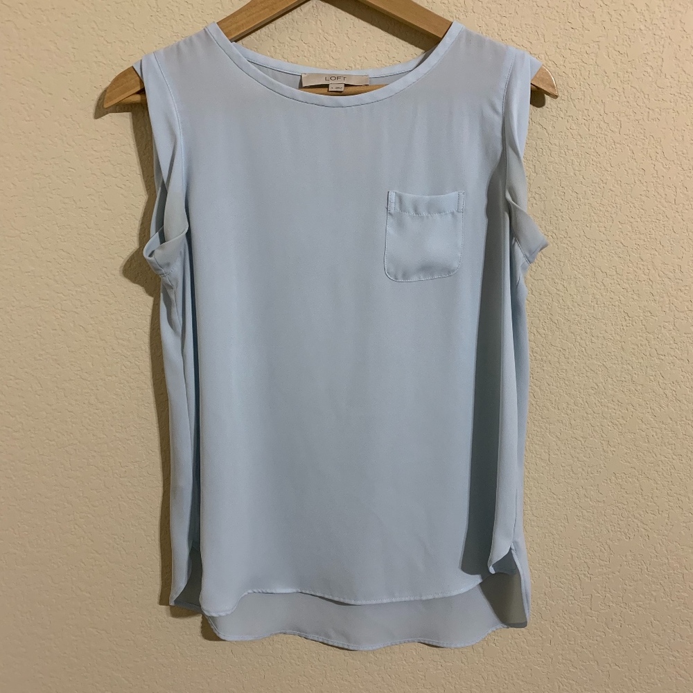 Light Blue Ann Taylor Loft Tank Blouse!!!